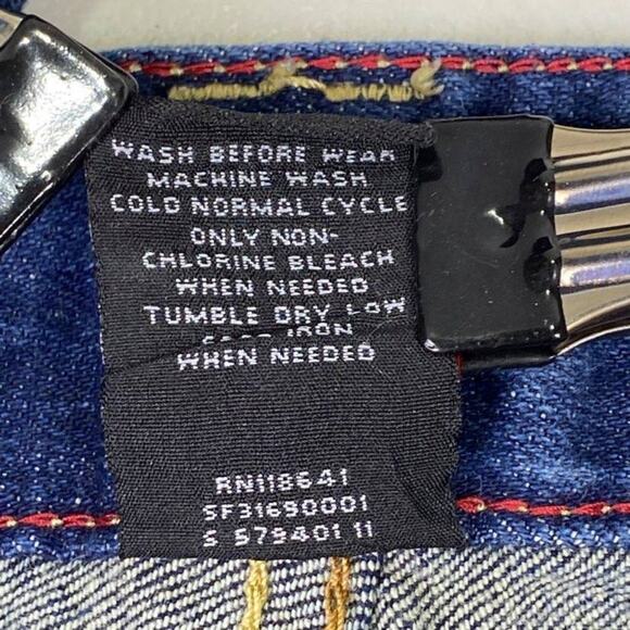 Lane Bryant Distinctly Boot Cut Red Triangle Denim Jeans Plus Size 20 Petite Blu - Picture 9 of 11